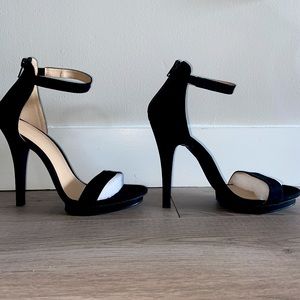 Black platform heels